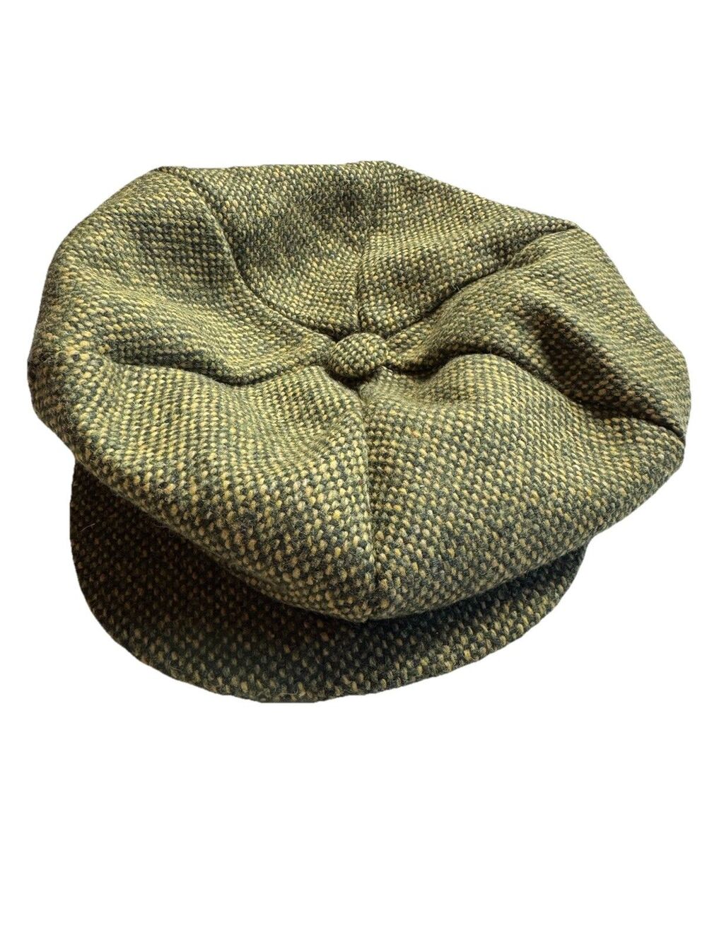 Irish Blessing Tweed Wool Flat Cap Green Newsboy Vintage BakerBoy Peaky Blinders